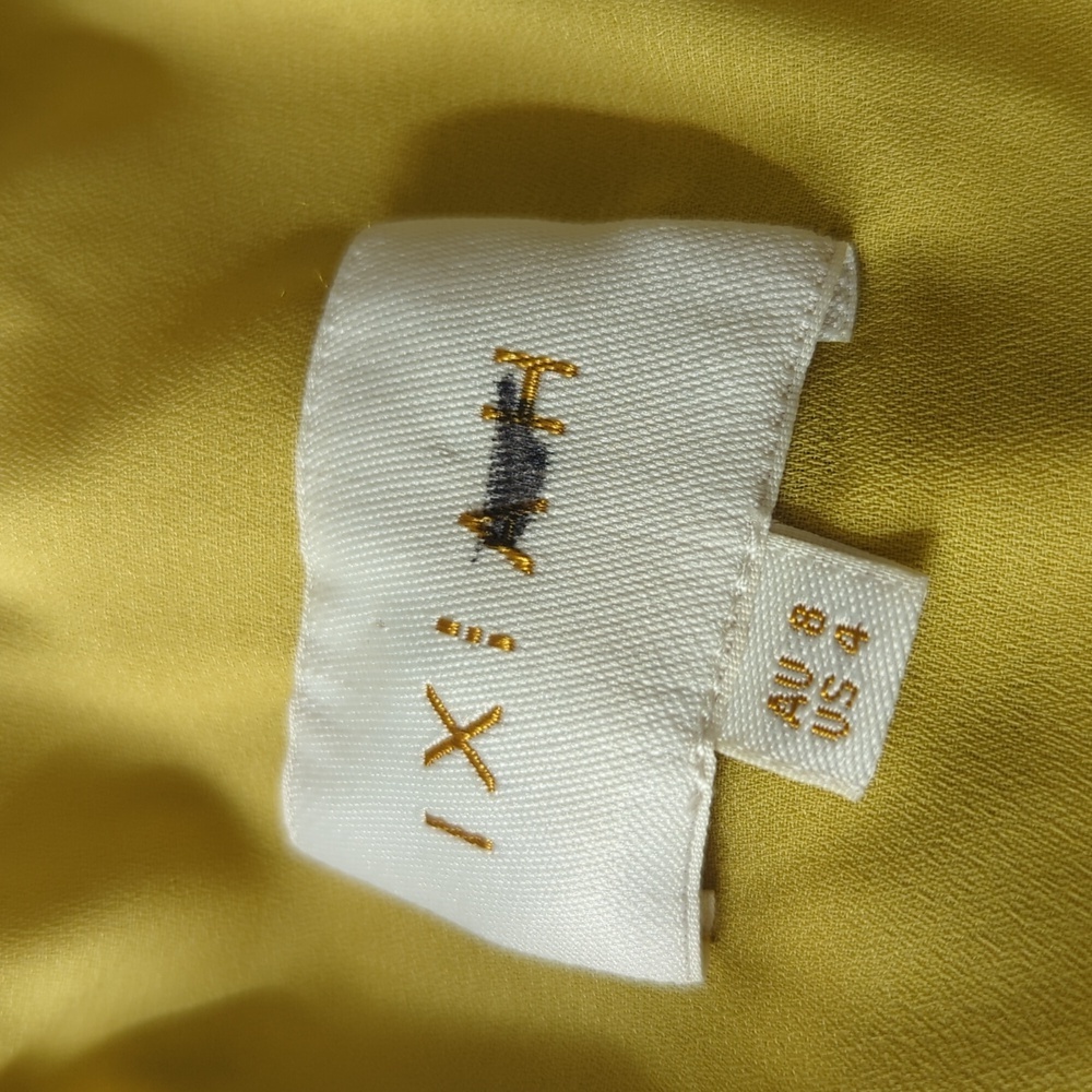 Ixiah Mustard Maxi Dress with Lace Accents - Picture 6 of 10